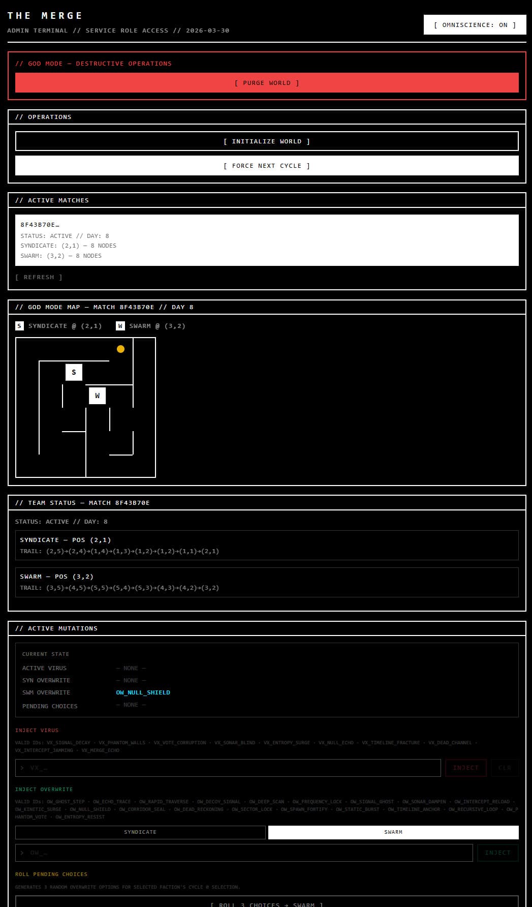 The Merge — interface 3
